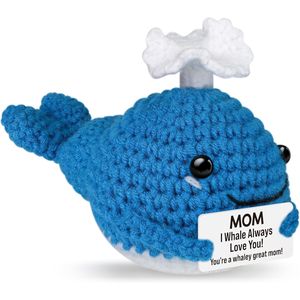Set de Escritorio de Ballenas Tejidas a Crochet Hechas a Mano, Divertido Regalo Pequeño para Mamá, Hija, Hijo, Cumpleaños, San Valentín, Mamá, Regalo Especial para Oficina y Hogar - Product Image 2