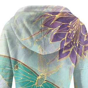 Sudaderas con capucha sublimadas de diseño personalizado al por mayor para mujer - Sudaderas con capucha de invierno de alta calidad para uso casual, diseño de alta calidad, 100% poliéster - Product Image 5