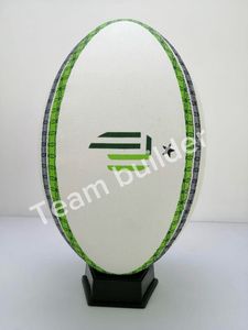 Team <b>Builder</b> Customized Size 5 Training Rugby Ball Logo Print Durable Eco-Friendly Sturdy Rubber Grip for School Clubs - Product Image 2