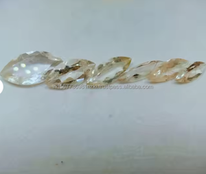 พลอยควอทซ์เจียระไนแบบ100% ทองแดงธรรมชาติอัญมณีเจียระไนแบบเปล่งประกายสำหรับทำเครื่องประดับอัญมณีที่ผ่านการปรับเทียบแล้วเจียระไนแบบเหลี่ยมตัดเป็นรูปสี่เหลี่ยมผืนผ้า - Product Image 6