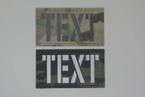 Parche de tela rectangular tejida, estilo cosido, diseño bordado con patrón de camuflaje - Product Image 3