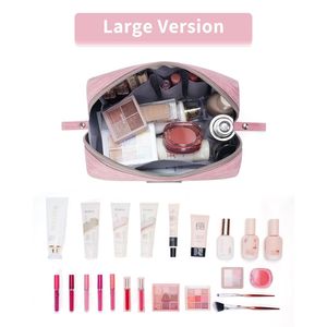 Borsa da viaggio per cosmetici da donna e ragazza con scomparti, beauty case per trucchi, pratica e conveniente - Product Image 3