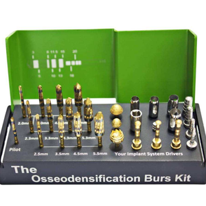 Kit de 29 Piezas de Fresas de Acero Inoxidable con Certificación CE para Osseodensificación, Cirugía de Implantes Dentales, Manual, Alta Calidad, Densificación Ósea - Product Image 6