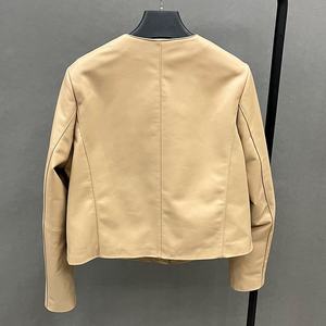 Luxury <b>Sheepskin</b> <b>Jackets</b> Spring Autumn Durable Women Leather Bomber <b>Jackets</b> - Product Image 1