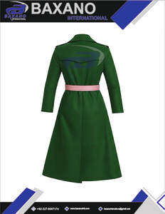Alpha |   Kapa |   Manteau long en laine Alpha Sorority de haute qualité pour femme, avec ceinture - Product Image 5