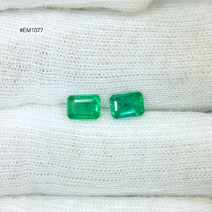 Nouvelle Arrivée 2026 – Émeraudes Zambiennes Grade 3A, Forme Octogonale, Paire de 2,07 ct, 2 Pièces, Vert Riche, Pierres Précieuses Naturelles Libres pour Bijoux Personnalisés - Product Image 1