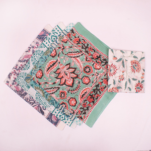 100% Cotton Bohemian Printed Handkerchiefs Bandana For Adults Ladies Artisan Craftsmanship Boho Chic <b>Head</b> <b>Wrap</b> - Product Image 4
