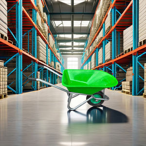 Brouette solide de haute qualité fabriquée au Vietnam avec roue pneumatique et plateau en métal en plastique pour la construction de jardin - Product Image 3