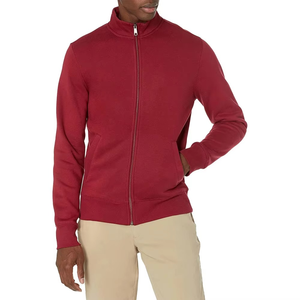 Sweat-shirt à fermeture éclair intégrale pour homme, couleur unie, fermeture éclair carrée, taille XL, sweats à capuche et sweat-shirts pour homme - Product Image 1