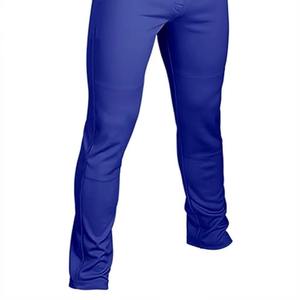 Pantalon de baseball/softball professionnel bleu uni, respirant, pour l'entraînement sportif, avec fermeture personnalisée, coupe ajustée, haute qualité, style classique - Product Image 5