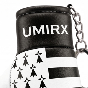 Brittany Flag Mini <b>Boxing</b> Glove Keychain Breton Gwenn ha Du Breizh <b>Boxing</b> Gloves Key Ring Souvenir <b>Gift</b> Custom Logo - Product Image 2