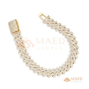 Pulsera de Cadena Fina con Moissanita Dorada, Estilo Manhattan, Nueva York, para Uso Diario, Fiestas, Bodas, Regalo - Product Image 6