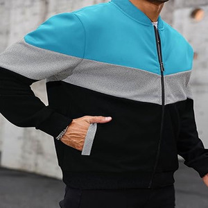 Chaqueta Varsity de Béisbol para Hombre de Alta Calidad del Fabricante, Chaqueta Cortavientos con Bordado Personalizado, Cargada por Dress Sports - Product Image 5