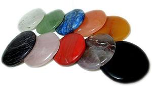 Pierres de méditation en pierres précieuses naturelles polies de qualité supérieure pour la méditation Reiki, la décoration, le Feng Shui, pierres pour le pouce, thème Amour, en vrac - Product Image 5