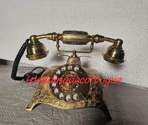 Teléfono Antiguo Vintage con Dial Giratorio, Decoración para Bodas, Accesorio de Exhibición para Mesa, Teléfono Retro, Accesorios de Decoración para Eventos - Product Image 3