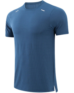 T-shirt d'entraînement athlétique pour homme, respirant, léger, performant, pour la course à pied, la salle de sport, la remise en forme, l'exercice, les vêtements de sport - Product Image 2