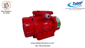 Vibrateur électrique rouge à moteur AC MVE 200/1 monophasé 3000 tr/min, unité d'entraînement robuste pour équipement de compactage vibratoire de caillebotis - Product Image 4