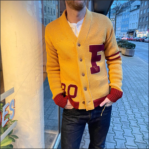 Unisex Standard Long Sleeve Button Knit V-neck Lace <b>Cardigan</b> <b>Sweater</b> Customized Winter Fleeces Patchwork Pattern Breathable - Product Image 1