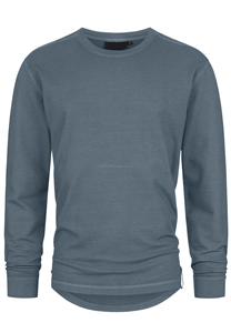 เสื้อยืดแขนยาวสำหรับผู้ชาย, เสื้อยืดคอกลมแขนครึ่งส่วนบนสีพื้นสไตล์เรียบง่าย - Product Image 5