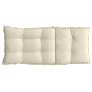 Ensemble de 4 coussins lombaires et coussins d'assise pour chaise à dossier haut, couleur crème - Product Image 6