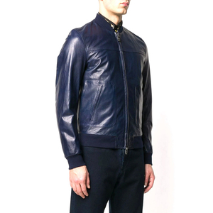 New Causal Vintage PU Leather <b>Jacket</b> Coat Men Spring Outfit Design Motor <b>Biker</b> Pocket Leather <b>Jacket</b> - Product Image 2