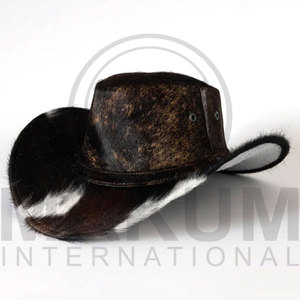 Chapeau en cuir de vache de qualité supérieure pour hommes, tendance pour adultes, chapeaux de cowboy - Product Image 4