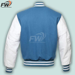Chaquetas Varsity de Béisbol Personalizadas al por Mayor con Bordado de Moda, Chaquetas Varsity de Cuero de Alta Calidad - Product Image 2