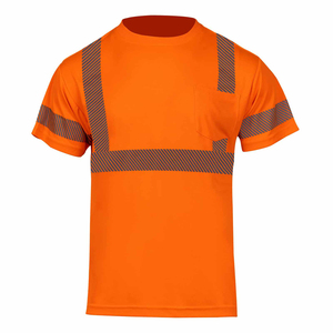 Camisetas de Seguridad de Alta Visibilidad ANSI Clase 1, Cinta Reflectante, Tejido Resistente al Agua, Logotipo Personalizado, Servicio OEM - Product Image 1