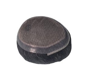 Peluca de Cabello Humano Australiano, Cabello Natural Remy, Prótesis Capilar China, Toupee Taz Hair BD, Ondas Suaves, Ondas Profundas, Lace Front - Product Image 2