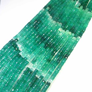 Cuentas de Ónix Verde Multicolor en Forma de Disco, Cuentas de Piedras Preciosas Facetadas de 16 Pulgadas, Cuentas de Ónix Verde Multicolor Naturales de 6.5 mm en Forma de Disco Plano - Product Image 2