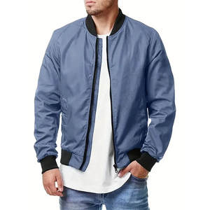 Chaqueta Bomber de Invierno para Hombre, Diseño Delgado con Cuello Alto y Logotipo Frontal, Nueva Llegada, OEM Personalizada - Product Image 1