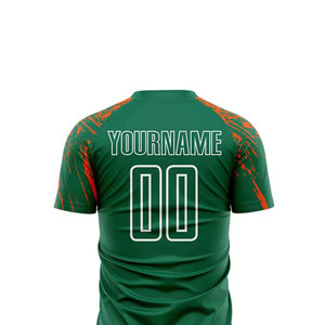 ชุดฟุตบอลแบบขายส่ง เสื้อและกางเกงขาสั้น ชุดทีมระบายอากาศได้ดี รับผลิตตามแบบ OEM ปักโลโก้และป้ายตามสั่ง - Product Image 6