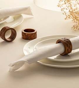 Modernos Porta Servilletas de Madera Decorativos Hechos a Mano, Accesorios de Mesa para Restaurantes y Comedores de Alta Gama - Product Image 2