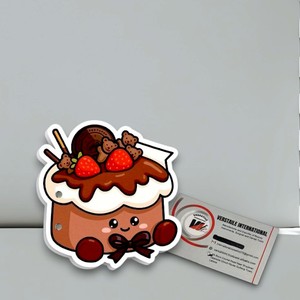 แผ่นแม่เหล็กอะคริลิกทรงสี่เหลี่ยมลายผีเสื้อสตรอว์เบอร์รี่น่ารักสำหรับต่อขนตาแบบติดเอง แบรนด์ส่วนตัว - Product Image 6