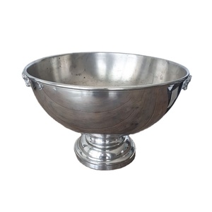 Tazón enfriador de vino grande de aluminio fundido de Metal, Cubo de champán de lujo con forma redonda de Metal para bebidas, bañera, mango de caballo - Product Image 1