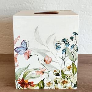 Caja de pañuelos de madera impresa de precisión, con suministro fiable, para decoración, mercados y venta al por mayor, estuche de almacenamiento y soporte - Product Image 5