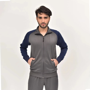 Ensemble de survêtements pour hommes en gros, 2 pièces avec fermeture éclair, ensemble sweat à capuche et pantalon de jogging, survêtement en molleton technique, veste de survêtement personnalisable pour hommes - Product Image 3