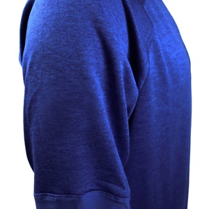 Sudadera informal con cremallera de un cuarto para hombre, etiquetas con logotipo bordado personalizado, diseños de bloques multicolores de poliéster, precio con descuento - Product Image 3