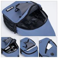 Sac à dos et sac de poitrine multifonctionnel Eastshine 2026 tendance – Étudiant, imperméable, en tissu Oxford, fermeture éclair, grande capacité