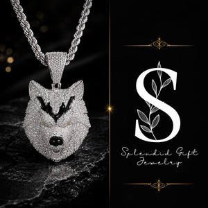 Bijoux Hip Hop de Haute Qualité en Or Blanc, Argent Sterling 925, Moissanite Taille Brillant, Plaqué Rhodium, Certifié GRA, Pendentif 3D - Product Image 4