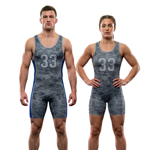 Maillot de lutte sans manches unisexe sublimé, justaucorps de lutte, haut de compression pour entraînement de powerlifting, hauts de lutte pour jeunes - Product Image 1