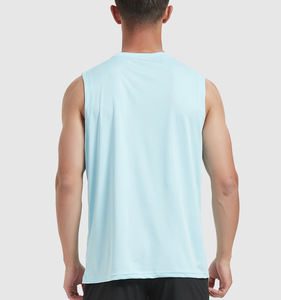 Débardeur respirant grande taille à gestion de l'humidité, coupe ample extra large, vêtement de sport extensible pour hommes grands et corpulents - Product Image 6