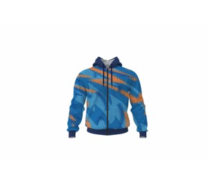 Streetwear Sublimation Full Zip Hoodie Custom Polyester Men Women Hoodie - Product Image 1