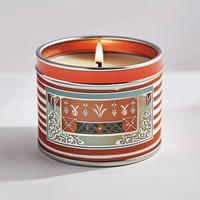 Bougie parfumée de luxe en cire de coco, classique, non toxique, sans fumée, en gros, en forme de cylindre, multi-parfums, pour Thanksgiving et Noël