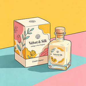 Premium Eco-friendly Tuck End Cardboard Box UV Printing Premium Flavored <strong>Cream</strong> <strong>Liqueur</strong> Gift Display Packaging - Product Image 1