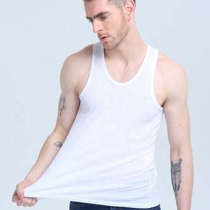Haute qualité 100% coton léger été tous les jours plaine décontracté sans manches chemises sous-vêtements de base superposition débardeurs pour hommes - Product Image 6