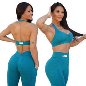 คุณภาพสูงชุดโยคะชุดกีฬา 2024 ออกกําลังกายโยคะฟิตเนสชุดผู้หญิงที่กําหนดเองโยคะชุดออกกําลังกายสําหรับสตรี - Product Image 1