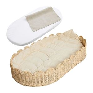 Cesta de mimbre festoneada para cambiar pañales, muebles infantiles, bandeja tejida para habitación de niños, precio de fábrica, alta calidad, barata, gran oferta, venta al por mayor - Product Image 2