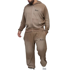 ชุดวอร์มผู้ชายแบบมีฮู้ด พิมพ์ลายลำลองสำหรับฤดูหนาว ผ้าฝ้าย 100% ปรับขนาดได้ ออกแบบได้ตามต้องการ ระบายอากาศได้ดี กำลังเป็นที่นิยม - Product Image 1