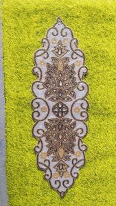 Classic Embroidered <b>Table</b> <b>Runner</b> Floral Pattern Polyester Home Decor Washable Design - Product Image 4